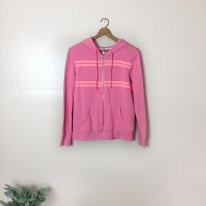 [Victoria's Secret] Pink Full Zip Up Hooded Sweatshirt